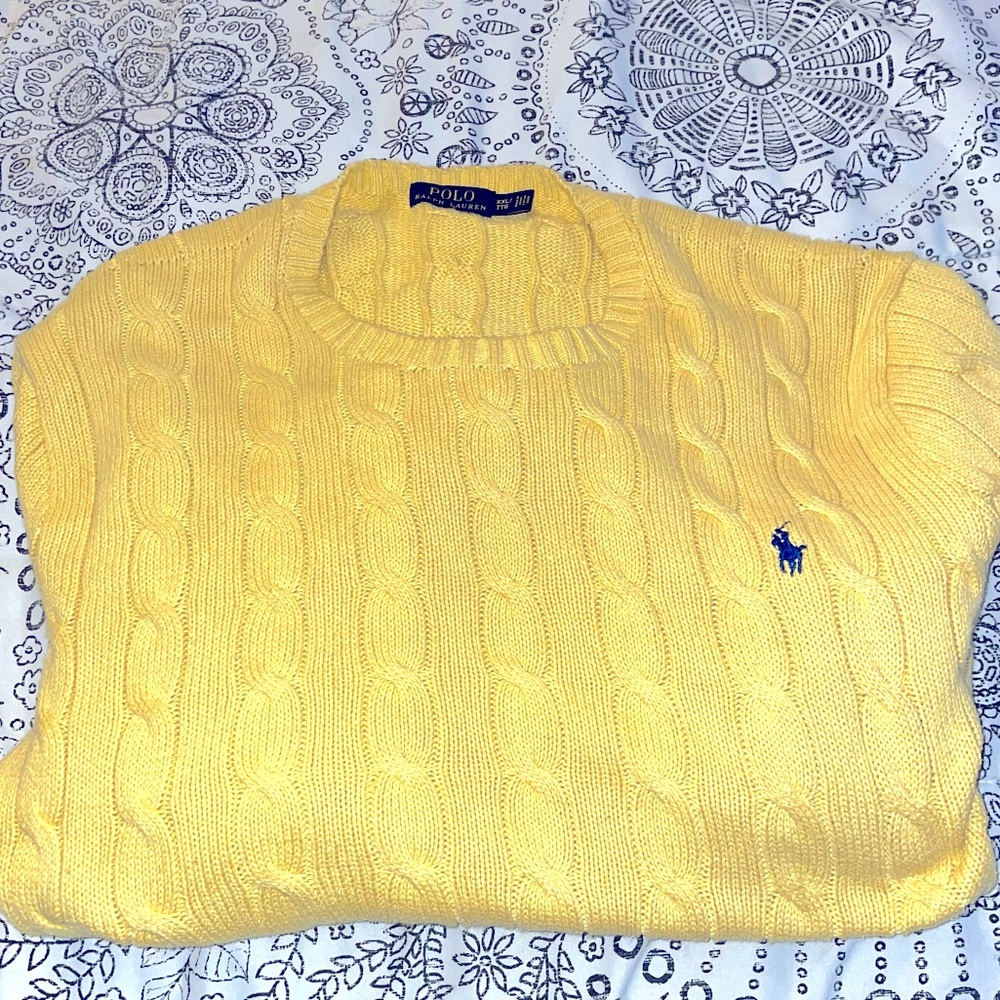 Polo Cableknit Sweater XXL